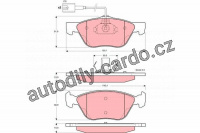 Sada brzdových destiček TRW GDB1362 - ALFA ROMEO 166