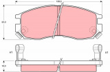 Sada brzdových destiček TRW GDB1128 - MITSUBISHI GALANT, SPACE RUNNER, LANCER V