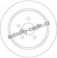 Brzdový kotouč TRW DF6290 Brzdový kotouč TRW DF6290