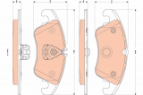 Sada brzdových destiček TRW GDB1833 - FORD FOCUS II 09- 2,5RS