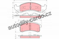 Sada brzdových destiček TRW GDB4000 - CHEVROLET LUMINA 91-93