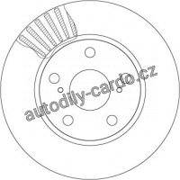 Brzdový kotouč TRW DF4810 - TOYOTA AURIS 07- (275x22mm)