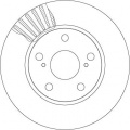 Brzdový kotouč TRW DF4810 - TOYOTA AURIS 07- (275x22mm)