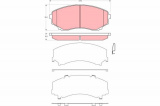 Sada brzdových destiček TRW GDB3326 - MAZDA MPV II