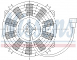 Ventilátor chladiče NISSENS 85976