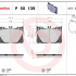 Sada brzdových destiček BREMBO P50139