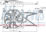 Ventilátor chladiče NISSENS 85188