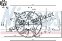 Ventilátor chladiče NISSENS 85213