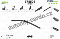 Stěrač VALEO HYDROCONNECT (VA 578508) - 550mm
