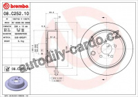 Brzdový kotouč BREMBO 08.C252.10
