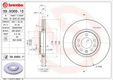 Brzdový kotouč BREMBO 09.9369.10 - OPEL, SAAB