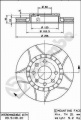 Brzdový kotouč BREMBO MAX 09.5148.76 - OPEL