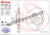 Brzdový kotouč BREMBO 09.9586.20