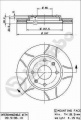 Brzdový kotouč BREMBO MAX 09.5196.75 - CITROËN