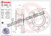 Brzdový kotouč BREMBO 08.8383.10