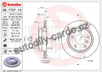 Brzdový kotouč BREMBO 09.7727.11