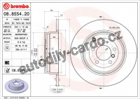 Brzdový kotouč BREMBO 08.8554.21