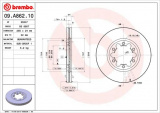Brzdový kotouč BREMBO 09.A862.10 - FORD, MAZDA