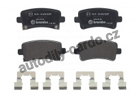 Sada brzdových destiček BREMBO P59059 - CHEVROLET, OPEL, SAAB