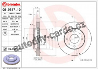 Brzdový kotouč BREMBO 09.9617.11