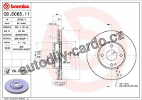 Brzdový kotouč BREMBO 09.D065.11