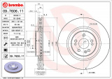Brzdový kotouč BREMBO 09.7606.11 - MERCEDES-BENZ