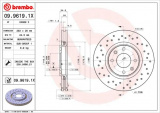 Brzdový kotouč BREMBO 09.9619.1X