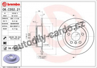 Brzdový kotouč BREMBO 08.C352.21