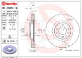 Brzdový kotouč BREMBO 09.9399.11 - FIAT