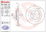 Brzdový kotouč BREMBO 08.C425.11