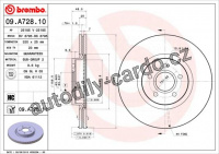 Brzdový kotouč BREMBO 09.A728.10