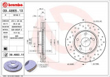 Brzdový kotouč BREMBO 09.A865.1X - TOYOTA