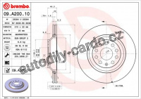 Brzdový kotouč BREMBO  09.A200.11