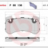 Sada brzdových destiček BREMBO P85136 - AUDI