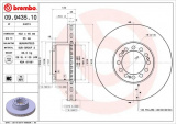 Brzdový kotouč BREMBO 09.9435.10 - MAN