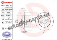 Brzdový kotouč BREMBO 08.C650.11