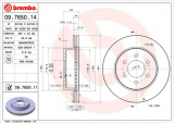 Brzdový kotouč BREMBO 09.7650.14