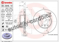 Brzdový kotouč BREMBO 09.C649.11