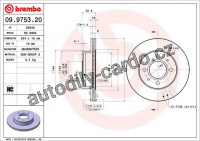 Brzdový kotouč BREMBO 09.9753.20