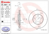 Brzdový kotouč BREMBO 09.5801.10 - CHRYSLER