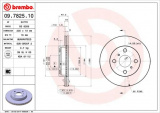 Brzdový kotouč BREMBO 09.7825.10 - TOYOTA
