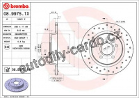 Brzdový kotouč BREMBO 08.9975.1X