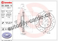 Brzdový kotouč BREMBO 09.5509.1X