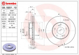 Brzdový kotouč BREMBO 09.5931.10 - NISSAN