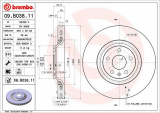 Brzdový kotouč BREMBO 09.B038.11 - AUDI