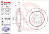 Brzdový kotouč BREMBO 09.R124.21