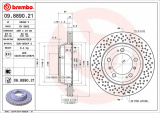 Brzdový kotouč BREMBO 09.8890.21