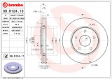 Brzdový kotouč BREMBO 09.N124.11 - CHRYSLER, FIAT