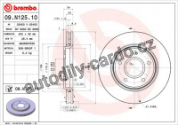 Brzdový kotouč BREMBO 09.N125.10
