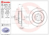 Brzdový kotouč BREMBO 08.A273.11